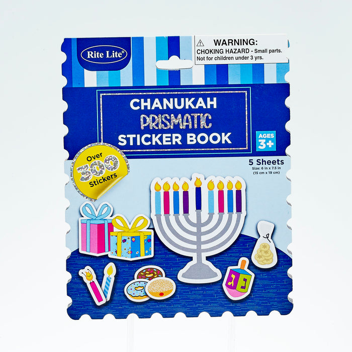 Rite Lite Chanukah Prismatic Sticker Book, 6 x 7.5 Inch