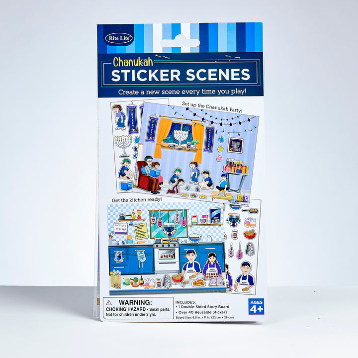 Rite Lite Chanukah Scenes with Reusable Stickers