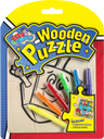 Izzy n Dizzy Chanukah wooden puzzle with 6 mini markers