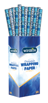 Winfaire Chanukah wrapping paper rolls in a display box