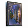 Mefoar blue Chanukah zemiros card with Old City night scene