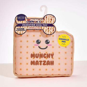 Rite Lite Chewdaica Passover Matzah Crinkly Dog Toy