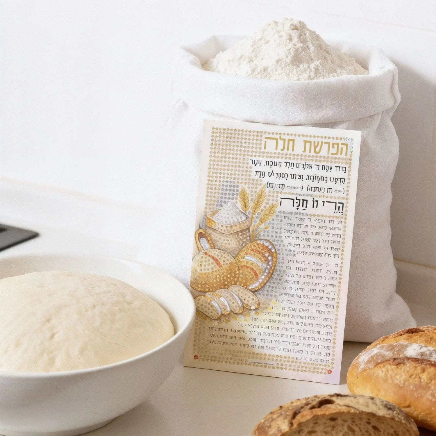 Diamond Art Hafroshas Challah Tabletop — Acrylic Challah | Judaica Square Lakewood