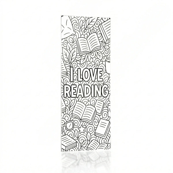 Color it Acrylic I Love Reading Bookmark — Acrylic Bookmark | Judaica Square Lakewood