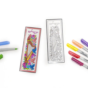 Color it Acrylic Tehillim Bird Bookmark — lucite Color-In Card