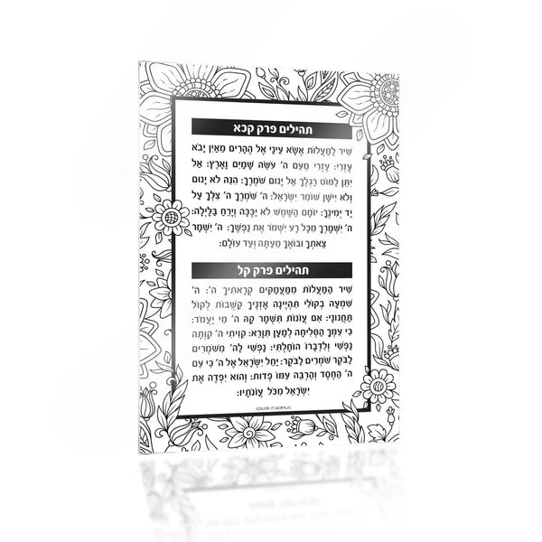 Color it Acrylic Tehillim Card — hero shot | Judaica Square Lakewood