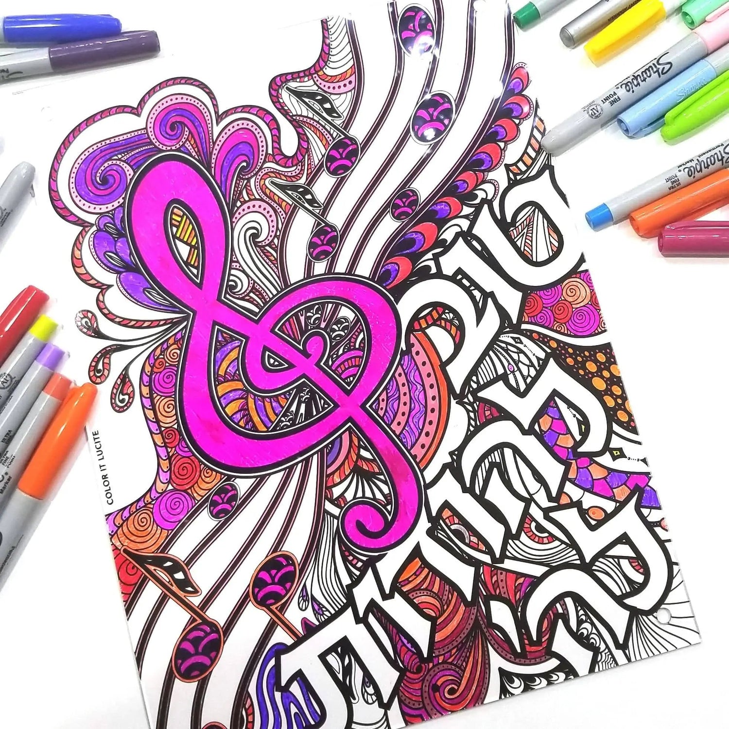 Color It Acrylic Tov Lehodos — detail view | Judaica Square Lakewood