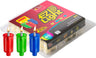 Pre-filled Chanukah candle cups containing colored gel fuel