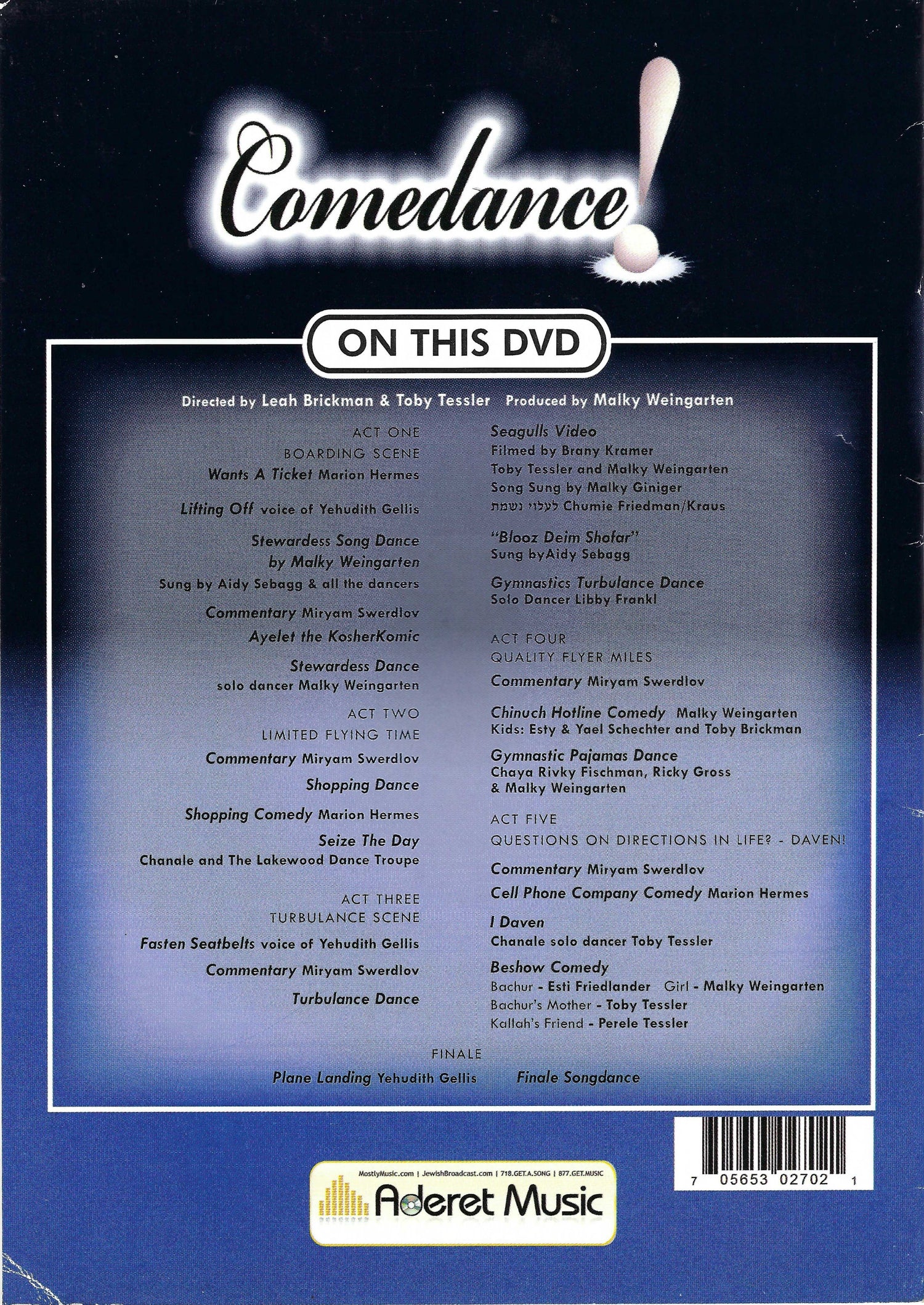 Various - Comedance DVD — Jewish music DVD | Judaica Square Lakewood