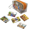 Clear zippered holder with Izzy n Dizzy Chanukah comic cards