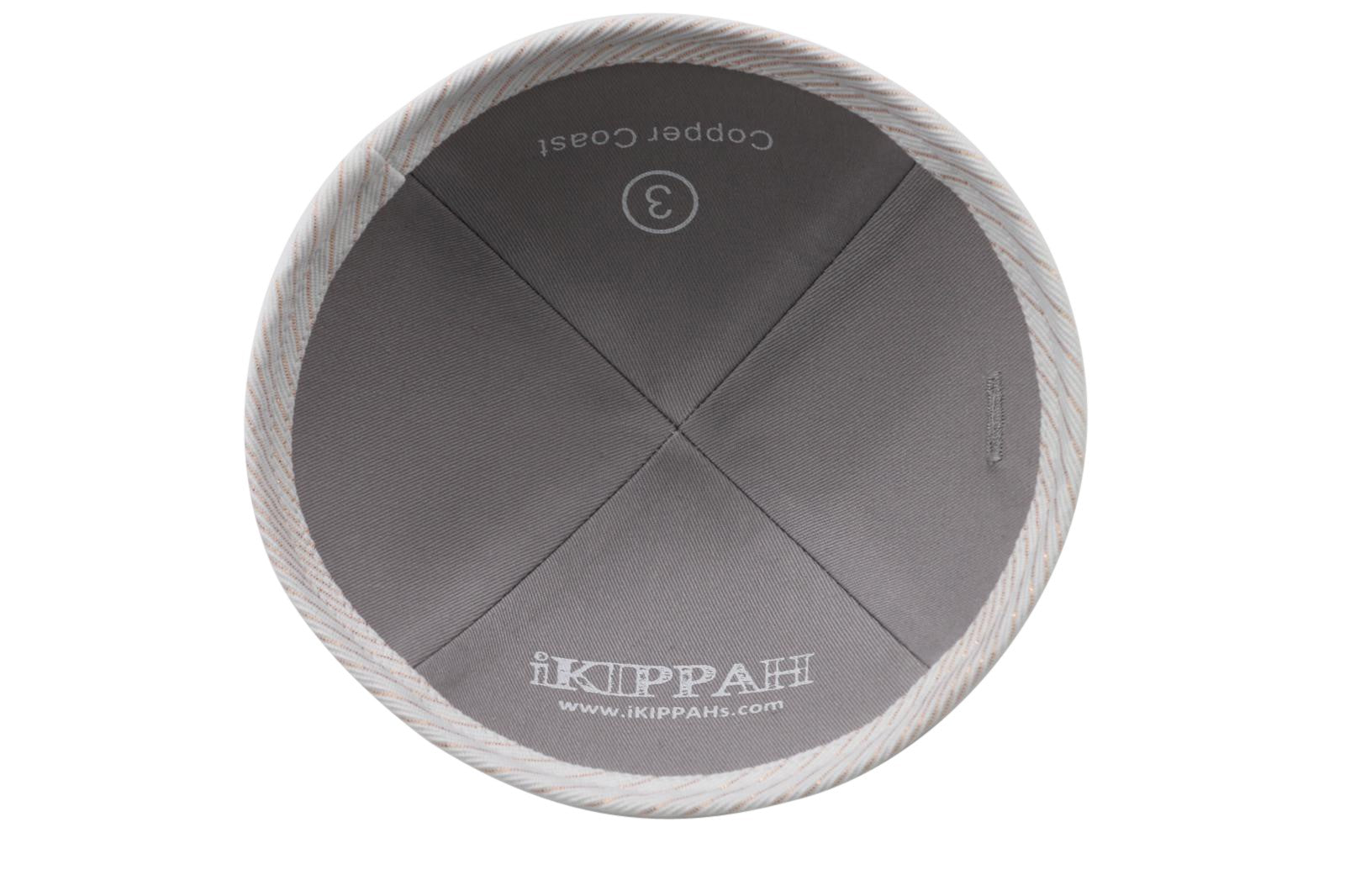 Close-up of Cotton Kippah lining and stitching