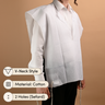 Cotton Tzitzis — V-Neck, 2-Hole