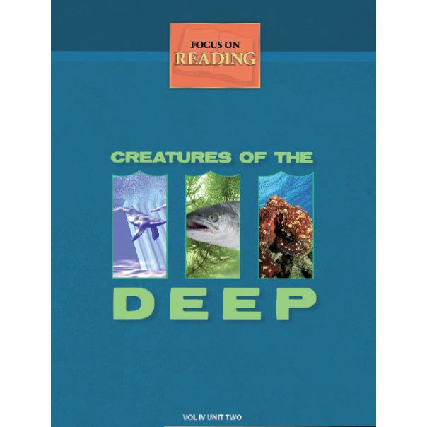 Creatures of the Deep - Focus on Reading Volume IV Unit Two — reading workbook | Judaica Square Lakewood