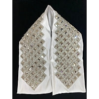 Crystal atarah neckband for a tallis | Judaica Square Lakewood