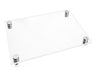 Lucite By Design Hadlakas Neiros / Chanukah Tray with Brushed Silver Legs