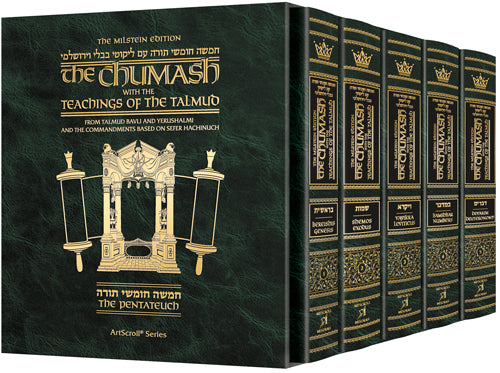 The Milstein Edition Chumash with the Teachings of the Talmud - Slipcased Set — Slipcased | Judaica Square Lakewood