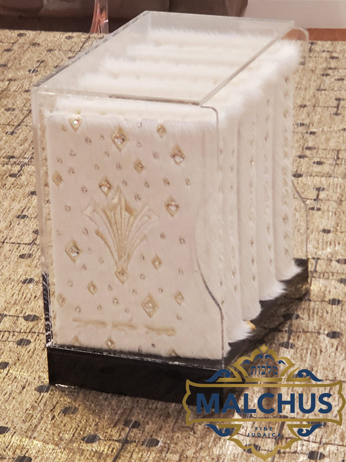 Custom machzor set coordinated to a matching tallis and tefillin bag design