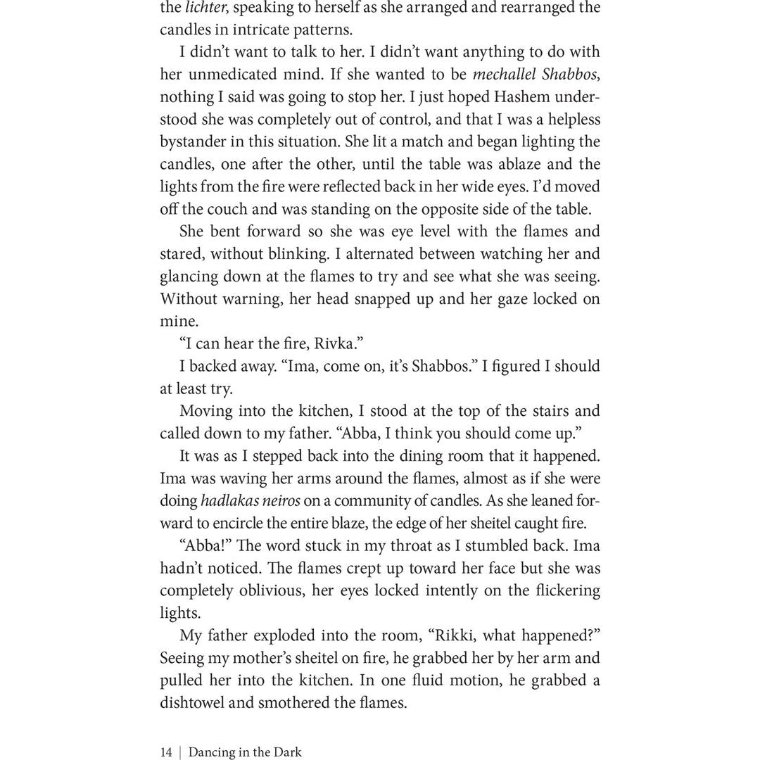 Dancing in the Dark: NOT AVAILABLE — Menucha Publishers | Judaica Square Lakewood