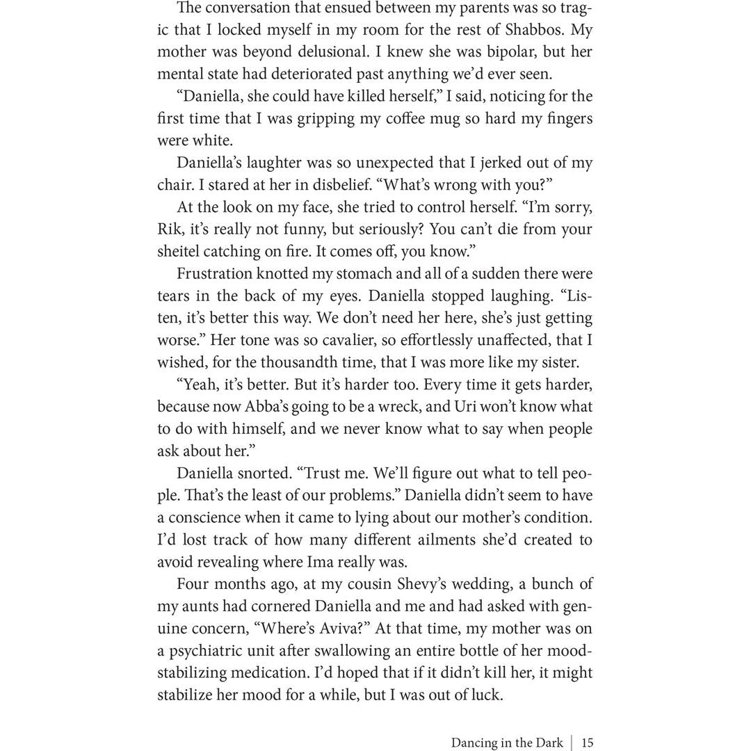 Dancing in the Dark: NOT AVAILABLE — Menucha Publishers | Judaica Square Lakewood