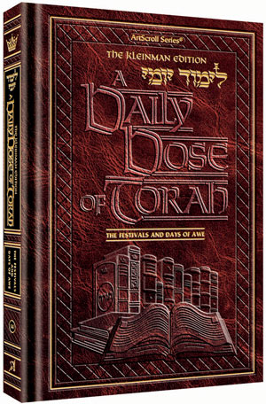 A DAILY DOSE OF TORAH SERIES 1 Vol 14: The Festivals and Days of Awe — by Rabbi Yosaif Asher Weiss | Judaica Square Lakewood