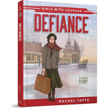 Defiance front cover — Rochel Yaffe, hardcover, published by Menucha Publishers