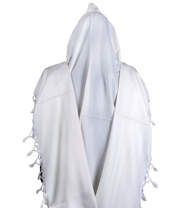 Deluxe Talis HaMefoar White Stripes - Judaica Accessories