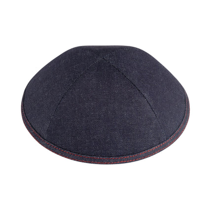 Navy Denim Kippah for Boys - iKippah by Judaica Square