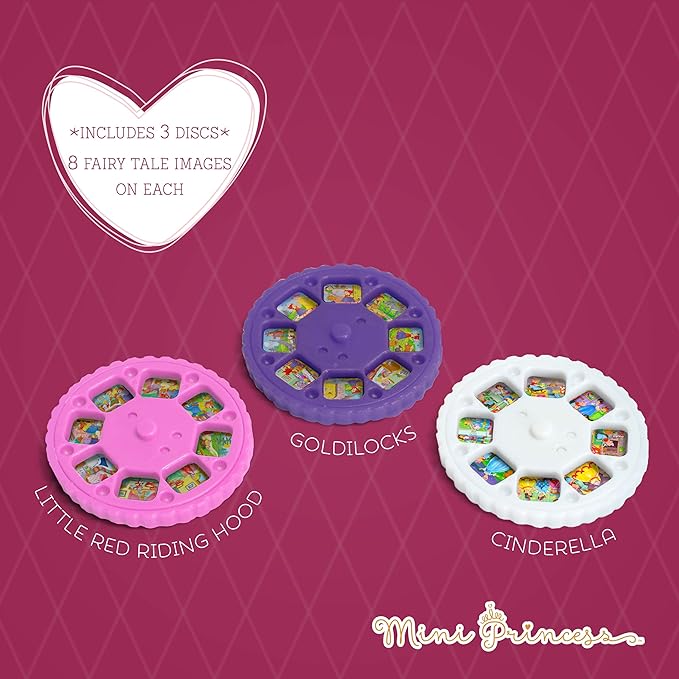 Mini Princess Fairy Tales Light Projector - 24 Images on 3 Discs — tale story flashlight toy, view 4 | Judaica Square Lakewood