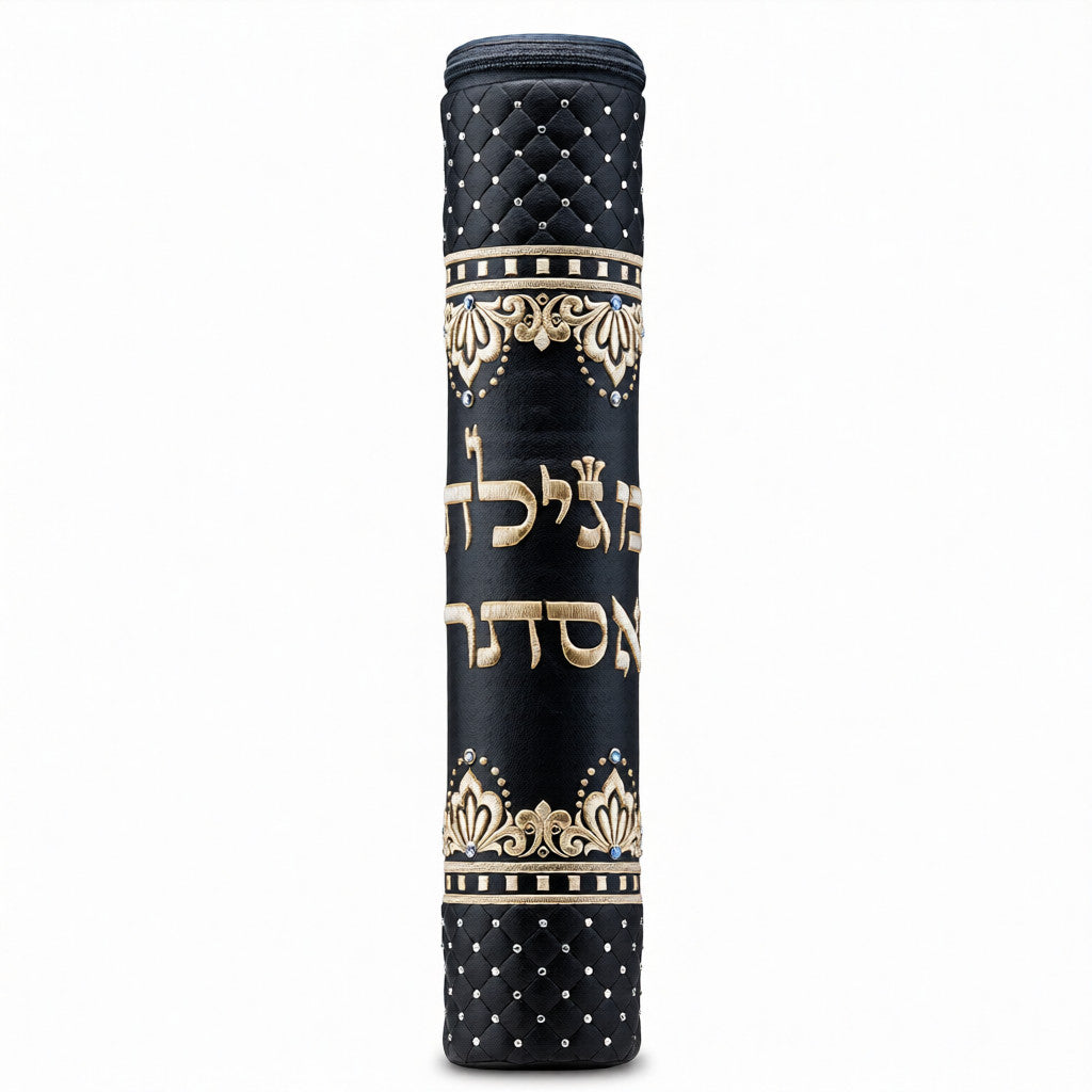 Luxury Scroll Megilah Case Grey #1020GG