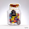 Rite Lite Jar of Dreidels, 25 Decorated Wood Multi Dreidels