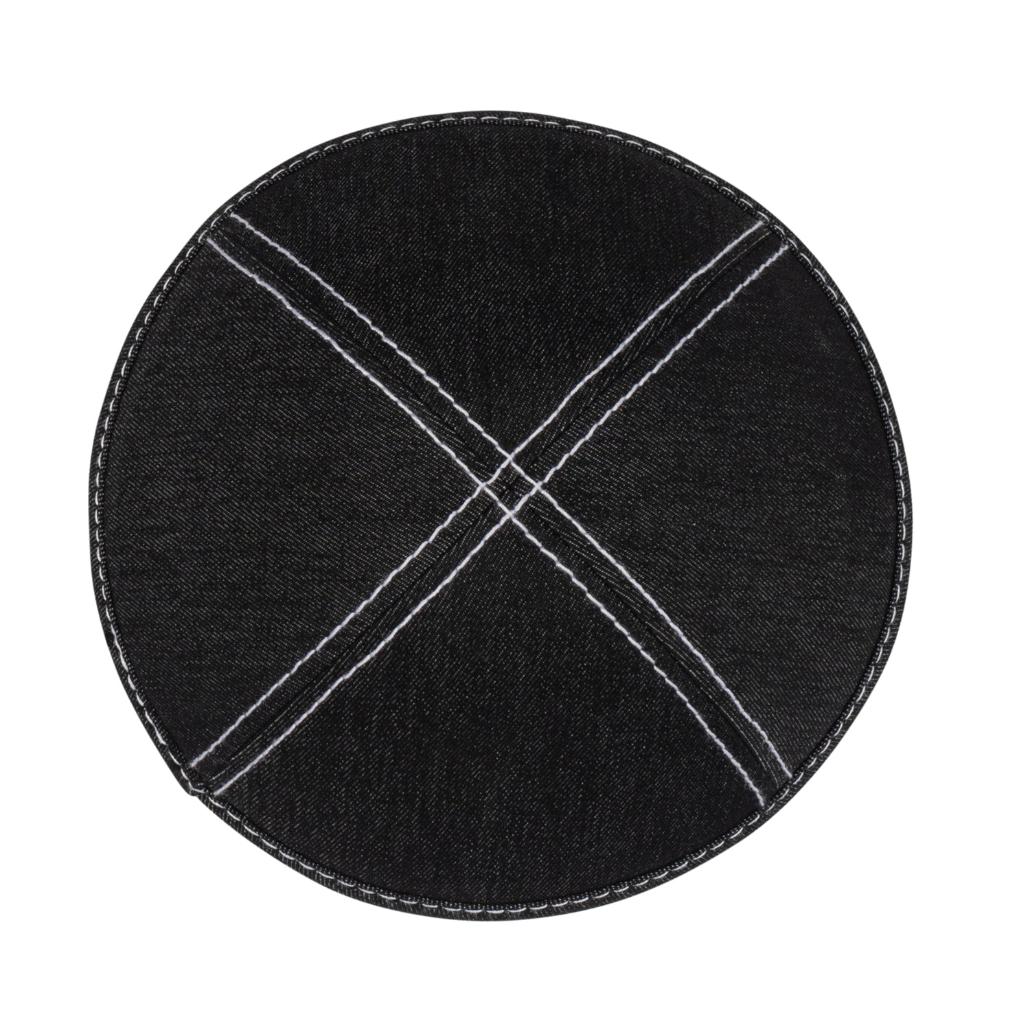 Denim Kippah - top view by iKippah