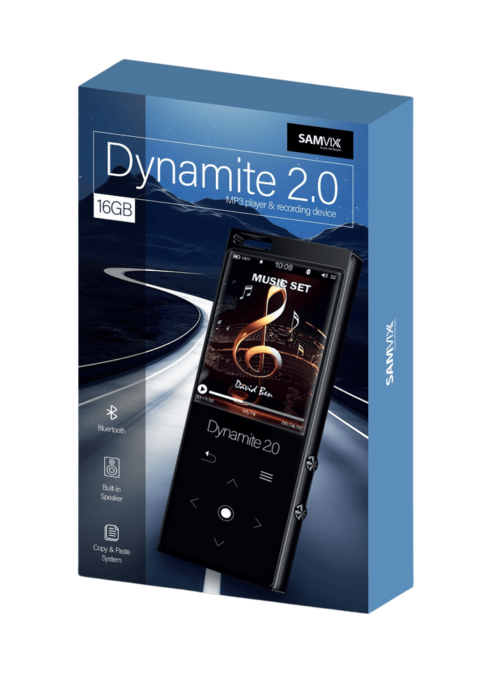 Samvix Dynamite 2.0 - MP3 Player — kosher MP3 player | Judaica Square Lakewood