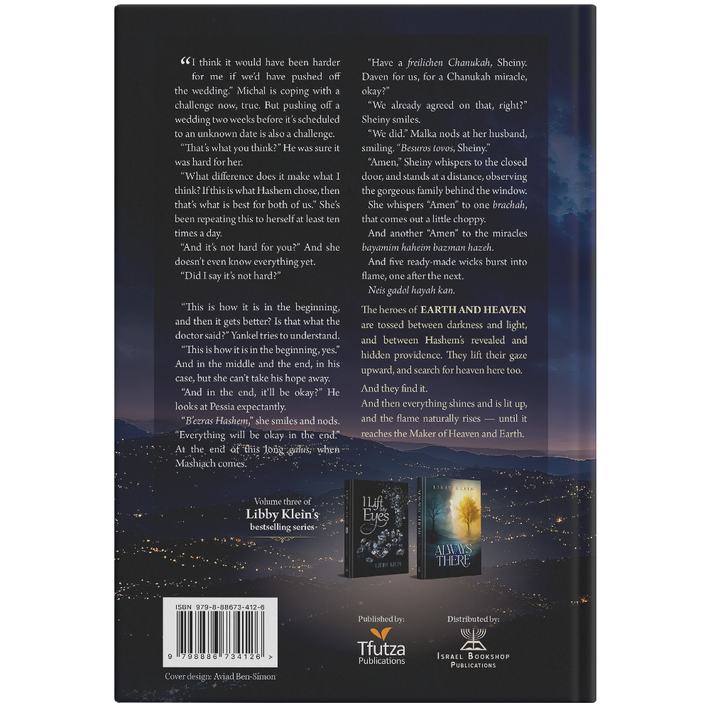 Back cover of Earth and Heaven by Libby Klein