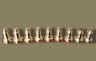 Menorah Candle Drip Cups Silver Gold Color, row of gold drip cups