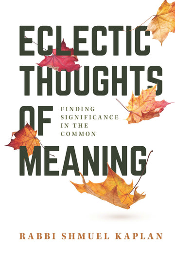 Eclectic Thoughts of Meaning by Rabbi Shmuel Kaplan, hardcover front cover