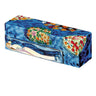 Yair Emanuel painted travel menorah with figures and flowers