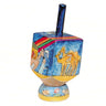 Yair Emanuel small painted dreidel on a stand, camels