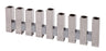Emanuel Standing Squares menorah, nine hammered silver square columns joined in a staggered row
