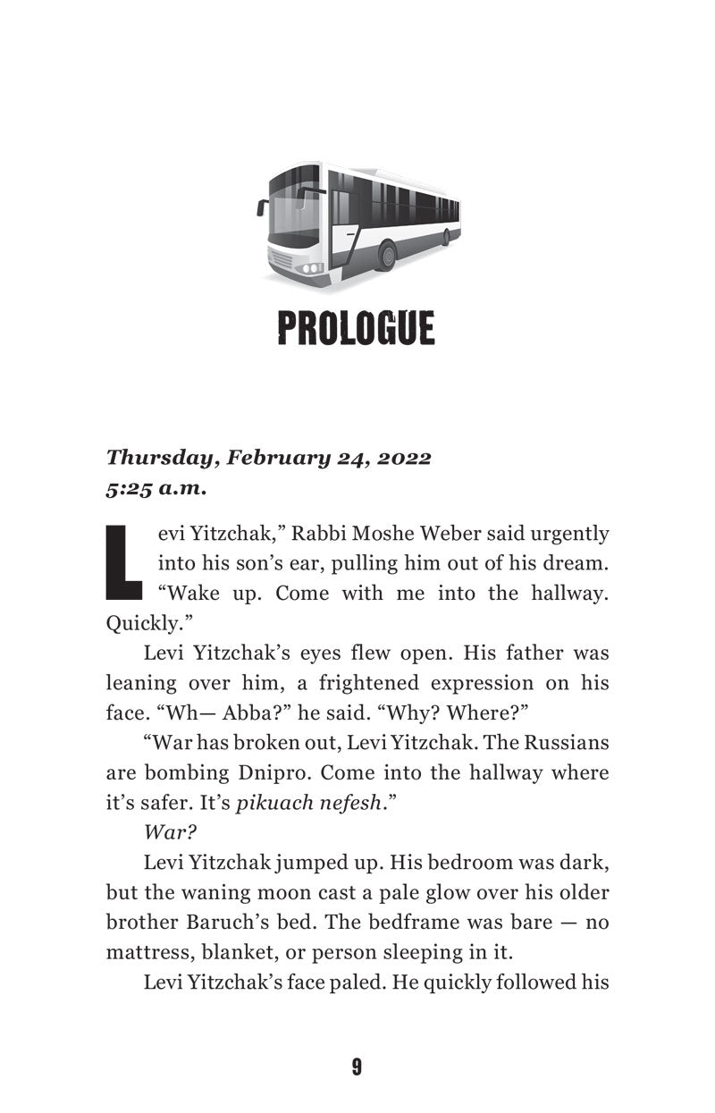 Prologue opening page of Escape from Ukraine dated Thursday, February 24, 2022