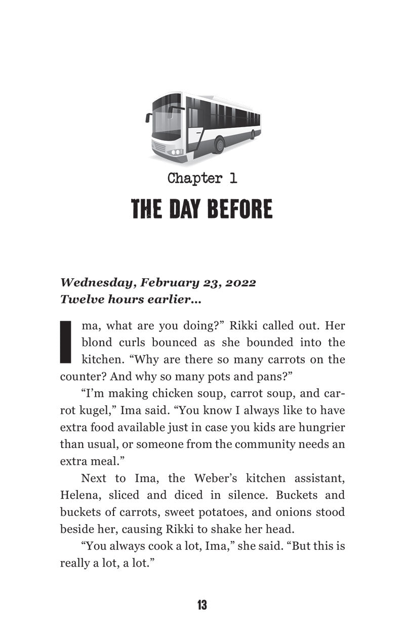 Chapter 1 opening page, The Day Before, from Escape from Ukraine