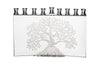Etz Chaim crystal menorah with etched tree