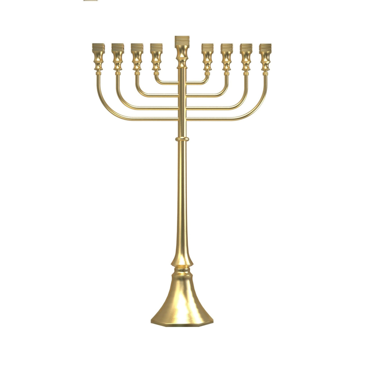 Extra Large Brass Chanukah Menorah, 32 x 50 Inch