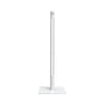 EZglow Shabbos lamp in white: a slim upright tube with a long light window on a square base