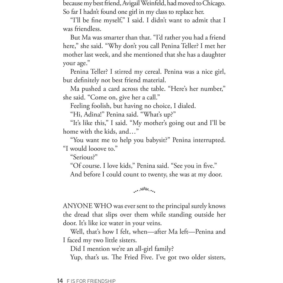 F Is for Friendship: NOT AVAILABLE — Menucha Publishers | Judaica Square Lakewood