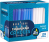 Family Pack box of 135 blue and white Chanukah candles