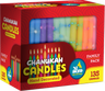 Family Pack box of 135 hand decorated Chanukah candles in mixed colors