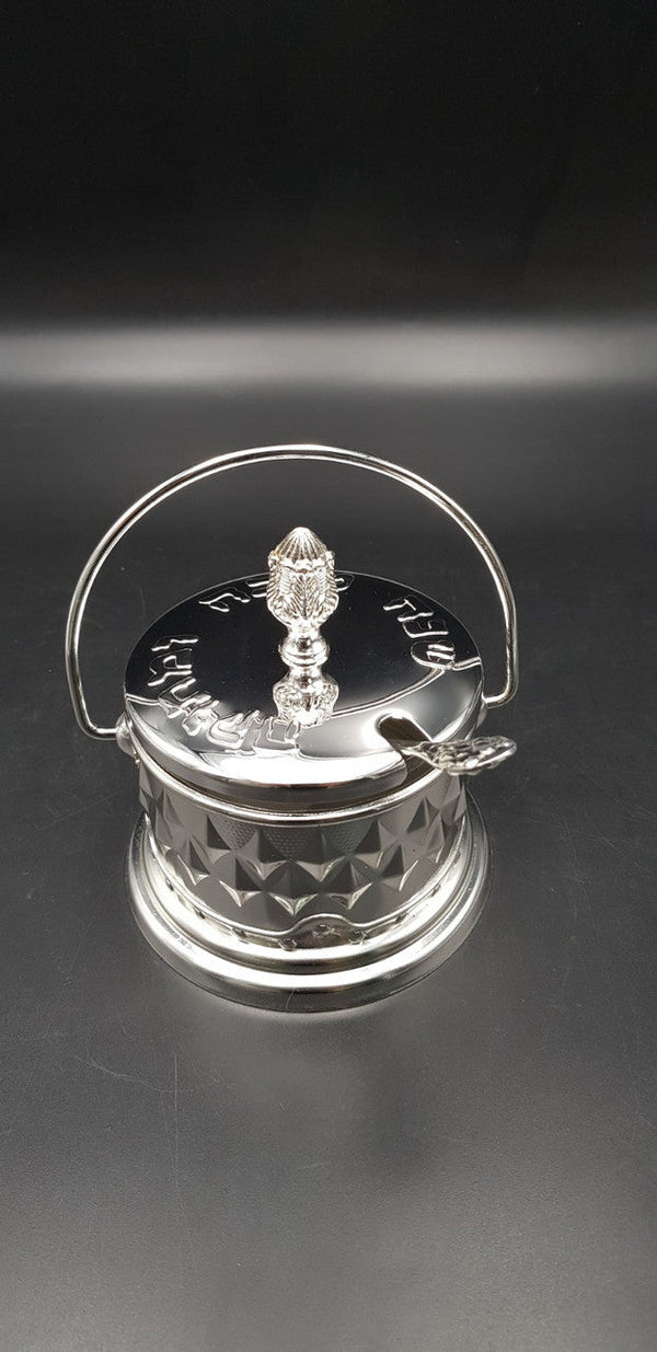 Silver Honey Dish w/Handle (HD-46611S)