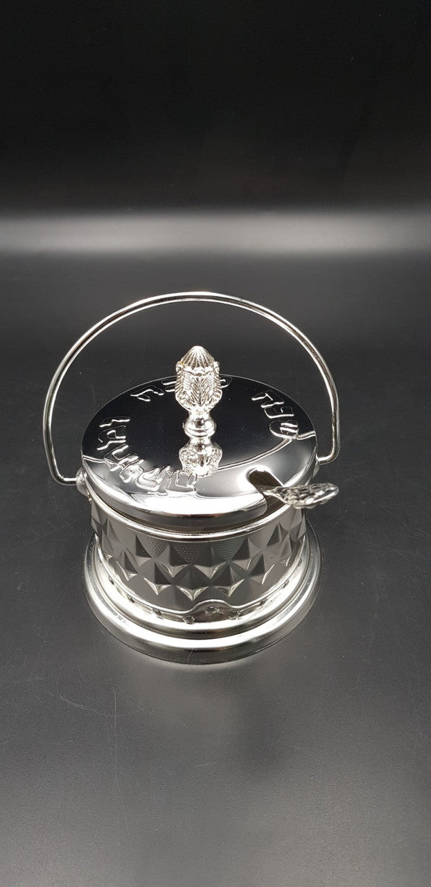 Silver Honey Dish w/Handle