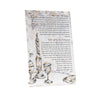 Crystal Flame card with Gut Fun Avraham and Hamavdil text over a braided candle and kos painting