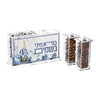 Midnight Blue besamim family pack with blue and gold watercolor art, two holders set beside it
